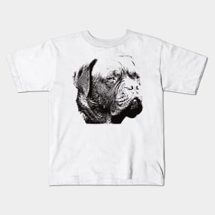 Dogue de Bordeaux Face Design - A French Mastiff Christmas Gift Kids T-Shirt